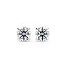 3/4 Carat Lab Grown Diamond Stud Earrings In 14 Karat White Gold Image-2