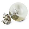 7mm Cultured Pearl Stud Earrings in 14 Karat White Gold Image-4