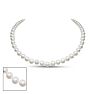 16 inch 7mm AA+ Pearl Necklace With 14K Yellow Gold Clasp Image-1