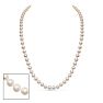 24 inch 7mm AA Pearl Necklace With 14K Yellow Gold Clasp Image-1