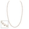 36 inch 7mm AA Pearl Necklace With 14K Yellow Gold Clasp Image-1