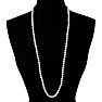 36 inch 7mm AA Pearl Necklace With 14K Yellow Gold Clasp Image-5