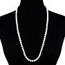 30 inch 8mm AA+ Pearl Necklace With 14K Yellow Gold Clasp
 Image-6