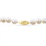 36 inch 8mm AA Pearl Necklace With 14K Yellow Gold Clasp Image-3