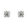 Nearly 1 Carat Lab-Grown Diamond Stud Earrings In 14 Karat White Gold Image-2