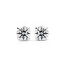 Nearly 1 Carat Lab-Grown Diamond Stud Earrings In 14 Karat White Gold Image-2