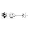 Nearly 3/4 Carat Lab-Grown Diamond Stud Earrings In White Gold Image-1