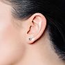 Nearly 3/4 Carat Lab-Grown Diamond Stud Earrings In Yellow Gold Image-5