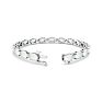 Opal Bracelet With 6 Carats of Oval Shape Opals and Diamonds In 14 Karat White Gold, 7 Inches Image-2