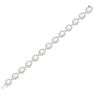 Opal Bracelet With 14 1/4 Carats of Oval Shape Opals and Diamonds In 14 Karat White Gold, 7 Inches Image-3