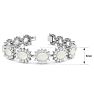 Opal Bracelet With 14 1/4 Carats of Oval Shape Opals and Diamonds In 14 Karat White Gold, 7 Inches Image-4
