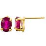 Ruby Earrings: 2 Carat Ruby Earrings Image-1