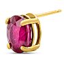 Ruby Earrings: 2 Carat Ruby Earrings Image-3