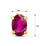 Ruby Earrings: 2 Carat Ruby Earrings Image-5