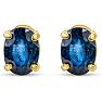 Sapphire Earrings: 2 Carat Sapphire Earrings Image-2