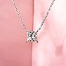 2 Carat Princess Cut Lab Grown Diamond Solitaire Necklace In 14 Karat White Gold Image-8