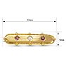 Estate Jewelry 14 Karat Yellow Gold Ruby and Diamond Lapel Pin Image-4