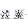 5 Carat Lab Grown Diamond Earrings In 14 Karat White Gold, Basket Setting Image-5