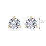 1 Carat Lab Grown Diamond Earrings In 14 Karat Yellow Gold, Martini Setting Image-5