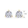 1 Carat Lab Grown Diamond Earrings In 14 Karat Yellow Gold, Martini Setting Image-5