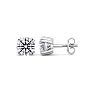 1 Carat Lab Grown Diamond Earrings In 14 Karat White Gold, Double Prong Setting Image-1