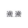 1 Carat Lab Grown Diamond Earrings In 14 Karat White Gold, Double Prong Setting Image-2