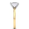 2 Carat Emerald Cut Lab Grown Diamond Ring In 14K Yellow Gold, Solitaire Image-4
