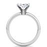 2 Carat Marquise Shape Lab Grown Diamond Ring In 14K White Gold, Solitaire Image-3