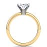 2 Carat Marquise Shape Lab Grown Diamond Ring In 14K Yellow Gold, Solitaire Image-3