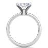 3 Carat Marquise Shape Lab Grown Diamond Ring In 14K White Gold, Solitaire Image-3