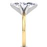 3 Carat Marquise Shape Lab Grown Diamond Ring In 14K Yellow Gold, Solitaire Image-4