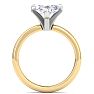 4 Carat Marquise Shape Lab Grown Diamond Ring In 14K Yellow Gold, Solitaire Image-3