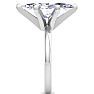 5 Carat Marquise Shape Lab Grown Diamond Ring In 14K White Gold, Solitaire Image-4