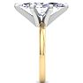 5 Carat Marquise Shape Lab Grown Diamond Ring In 14K Yellow Gold, Solitaire Image-4