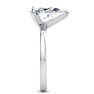 3 Carat Pear Shape Lab Grown Diamond Ring In 14K White Gold, Solitaire Image-4
