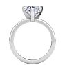 2 Carat Heart Shape Lab Grown Diamond Ring In 14K White Gold, Solitaire Image-3