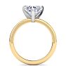 2 Carat Heart Shape Lab Grown Diamond Ring In 14K Yellow Gold, Solitaire Image-3