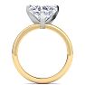 3 Carat Heart Shape Lab Grown Diamond Ring In 14K Yellow Gold, Solitaire Image-3