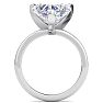 5 Carat Heart Shape Lab Grown Diamond Ring In 14K White Gold, Solitaire Image-3
