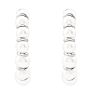 Pearl Drop Earrings With 3MM Freshwater Cultured Pearls In 14 Karat White Gold, 3/4 Inch Image-2