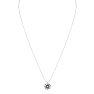 3 Carat Round Shape Lab Grown Diamond Solitaire Necklace In 14K White Gold Image-3