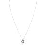 4 Carat Round Shape Lab Grown Diamond Solitaire Necklace In 14K White Gold Image-3