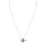 5 Carat Round Shape Lab Grown Diamond Solitaire Necklace In 14K White Gold Image-2