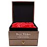 1/2 Dozen InfiniLove Roses In Giftable Box With Crystal Alexandrite Heart Necklace and Polishing Cloth Image-3