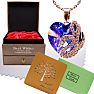 1/2 Dozen InfiniLove Roses In Giftable Box With Crystal Alexandrite Heart Necklace and Polishing Cloth Image-1