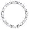 1 2/3 Carat Marquise Shape Lab Grown Diamond Eternity Ring In 14 Karat White Gold, Ring Size 4.5 Image-3
