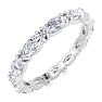 2 Carat Marquise Shape Lab Grown Diamond Eternity Ring In 14 Karat White Gold, Ring Size 8 Image-2