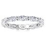 2 Carat Marquise Shape Lab Grown Diamond Eternity Ring In 14 Karat White Gold, Ring Size 9 Image-1