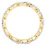 1 2/3 Carat Marquise Shape Lab Grown Diamond Eternity Ring In 14 Karat Yellow Gold, Ring Size 4 Image-3