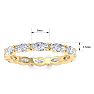 1 2/3 Carat Marquise Shape Lab Grown Diamond Eternity Ring In 14 Karat Yellow Gold, Ring Size 4 Image-5
